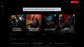 What Blitz.gg website looked like in 2023 (1 year ago)