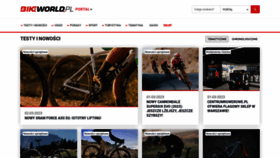 What Bikeworld.pl website looked like in 2023 (3 years ago)