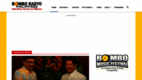 What Bomboradyo.com website looked like in 2023 (1 year ago)