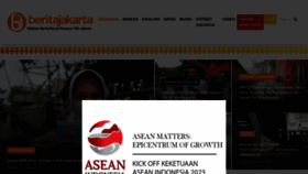 What Beritajakarta.id website looked like in 2023 (1 year ago)
