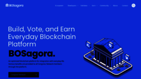 What Bosagora.io website looked like in 2023 (1 year ago)