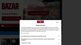 What Bazar.at website looked like in 2023 (1 year ago)