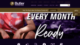 What Butlercc.edu website looked like in 2023 (1 year ago)
