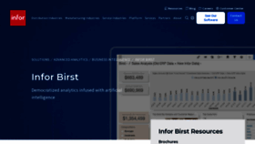 What Birst.com website looked like in 2023 (1 year ago)