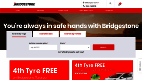 What Bridgestone.com.au website looked like in 2023 (1 year ago)