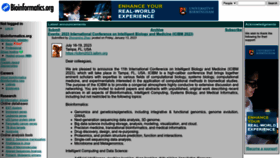 What Bioinformatics.org website looked like in 2023 (1 year ago)