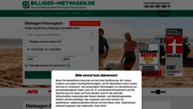 What Billiger-mietwagen.de website looked like in 2023 (1 year ago)