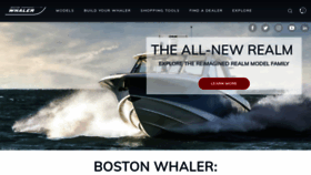 What Bostonwhaler.com website looked like in 2023 (1 year ago)