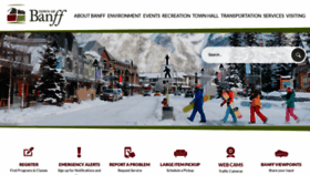 What Banff.ca website looked like in 2023 (1 year ago)
