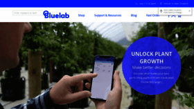 What Bluelab.com website looked like in 2023 (1 year ago)