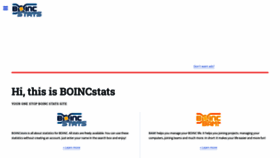 What Boincstats.com website looked like in 2023 (1 year ago)