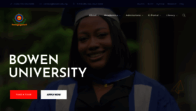 What Bowen.edu.ng website looked like in 2023 (1 year ago)