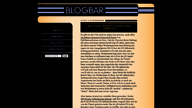 What Blogbar.de website looked like in 2023 (1 year ago)
