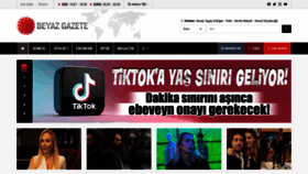 What Beyazgazete.com website looked like in 2023 (1 year ago)