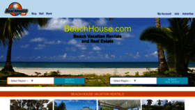 What Beachhouse.com website looked like in 2023 (1 year ago)