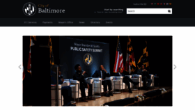 What Baltimorecity.gov website looked like in 2023 (1 year ago)