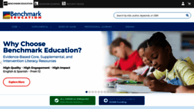 What Benchmarkeducation.com website looked like in 2023 (1 year ago)