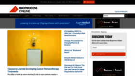 What Bioprocessonline.com website looked like in 2023 (1 year ago)