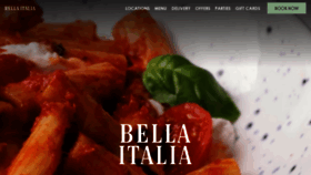 What Bellaitalia.co.uk website looked like in 2023 (1 year ago)