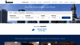 What Bostonapartments.com website looked like in 2023 (1 year ago)