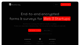 What Blocksurvey.io website looked like in 2023 (1 year ago)