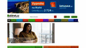 What Babinet.cz website looked like in 2023 (2 years ago)