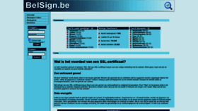 What Belsign.be website looked like in 2023 (1 year ago)