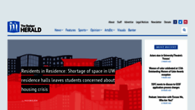 What Badgerherald.com website looked like in 2023 (1 year ago)