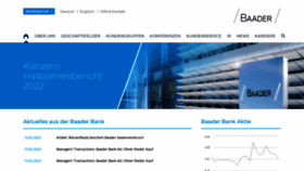 What Baaderbank.de website looked like in 2023 (1 year ago)
