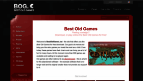What Bestoldgames.net website looked like in 2023 (1 year ago)
