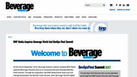What Beverageworld.com website looked like in 2023 (1 year ago)