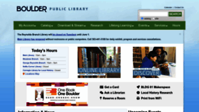 What Boulderlibrary.org website looked like in 2023 (1 year ago)