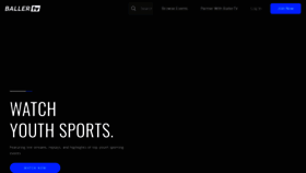 What Ballertv.com website looked like in 2023 (1 year ago)