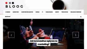 What Bloog.pl website looked like in 2023 (2 years ago)