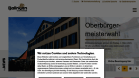 What Balingen.de website looked like in 2023 (1 year ago)