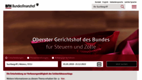 What Bundesfinanzhof.de website looked like in 2023 (1 year ago)