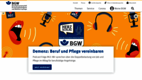 What Bgw-online.de website looked like in 2023 (1 year ago)