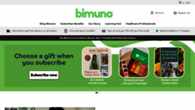 What Bimuno.com website looked like in 2023 (1 year ago)