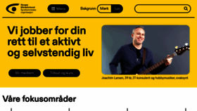 What Blindeforbundet.no website looked like in 2023 (1 year ago)
