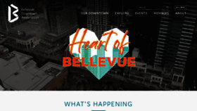 What Bellevuedowntown.com website looked like in 2023 (1 year ago)