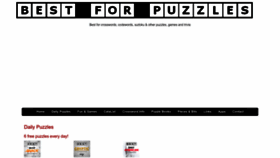 What Bestforpuzzles.com website looked like in 2023 (1 year ago)