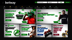 What Betway.co.zm website looked like in 2023 (1 year ago)