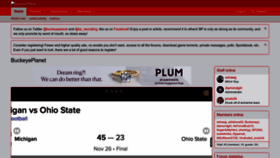 What Buckeyeplanet.com website looked like in 2023 (1 year ago)