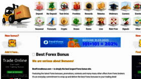 What Bestforexbonus.com website looked like in 2023 (1 year ago)