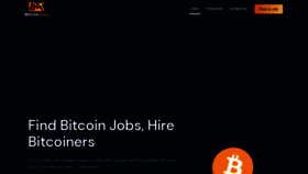 What Bitcoinjobs.com website looked like in 2023 (1 year ago)