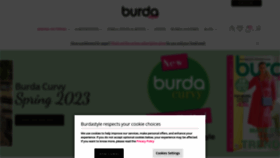 What Burdastyle.com website looked like in 2023 (2 years ago)