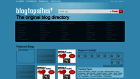 What Blogtopsites.com website looked like in 2023 (1 year ago)