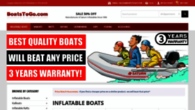 What Boatstogo.com website looked like in 2023 (1 year ago)