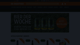 What Bierothek.de website looked like in 2023 (1 year ago)
