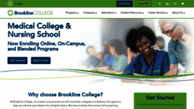 What Brooklinecollege.edu website looked like in 2023 (1 year ago)